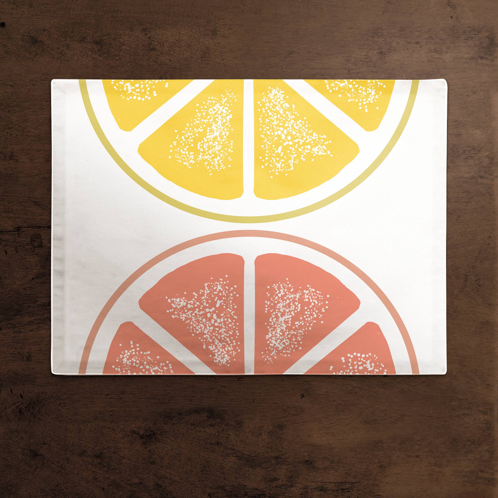 Lemon and Grapefruit 18" x 14" Cotton Twill Placemat